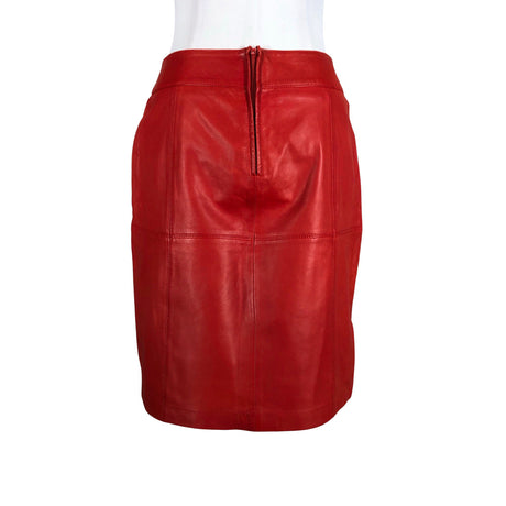 Unisex Andiata - Leather skirt, size 36 - Red (2)