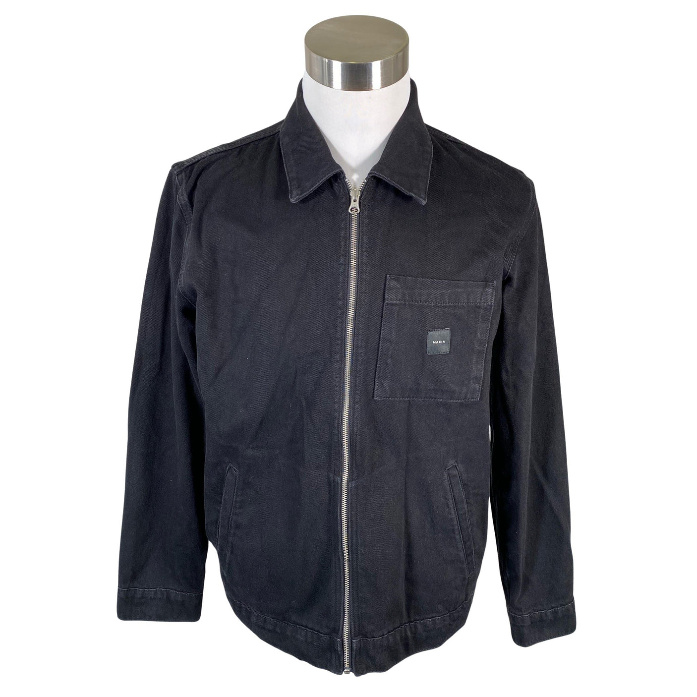 Unisex Makia - Denim jacket, size L - Black (1)