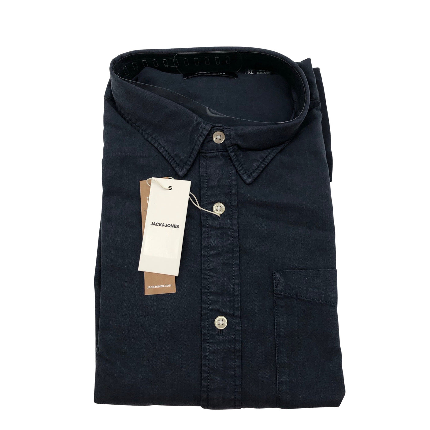 Unisex Jack & Jones - Collared shirt, size XL - Blue (1)