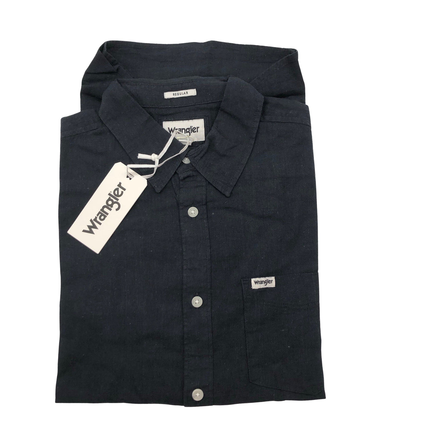 Unisex Wrangler - Collared shirt, size M - Blue (1)
