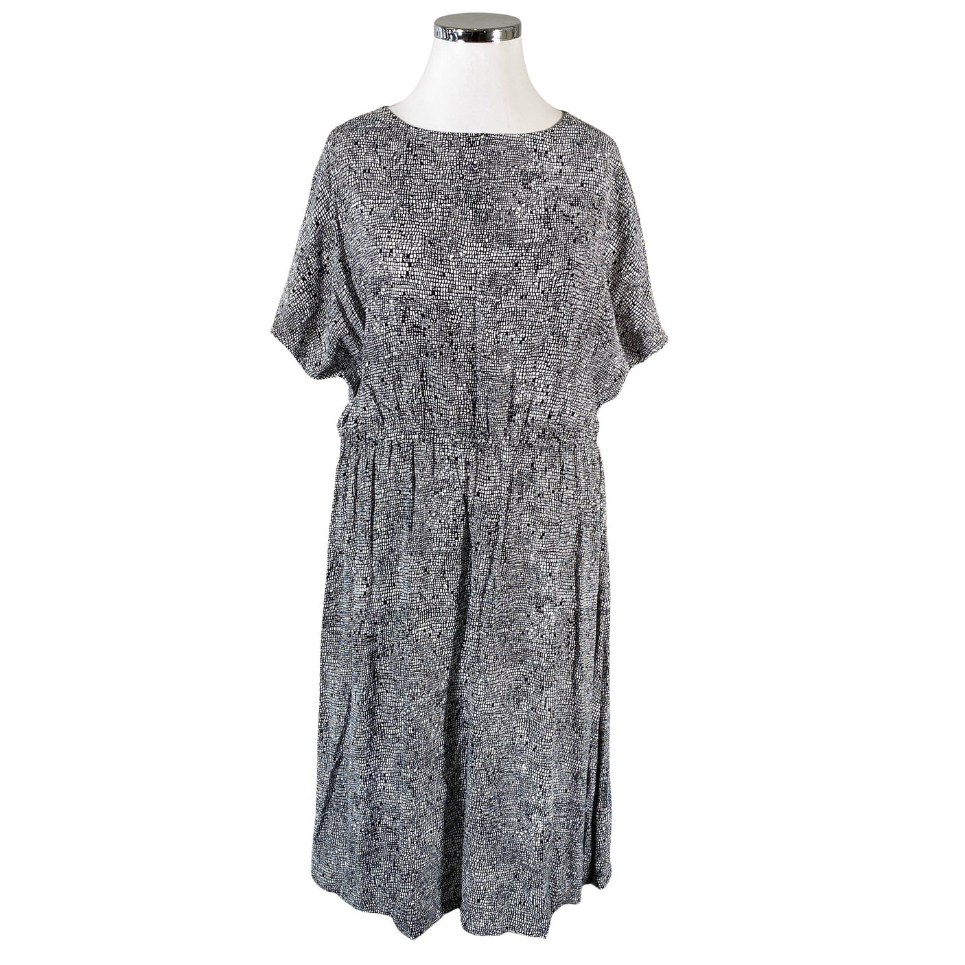 Unisex Marimekko - Schiffon dress, size 46 - Black (1)
