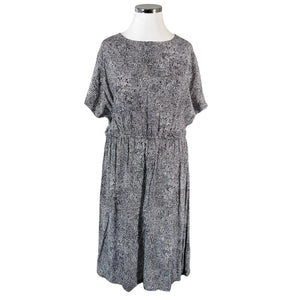 Unisex Marimekko - Schiffon dress, size 46 - Black (1)