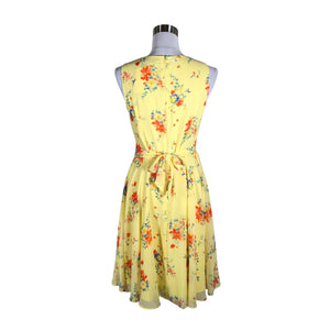 Unisex Esprit - Schiffon dress, size 36 - Yellow (2)