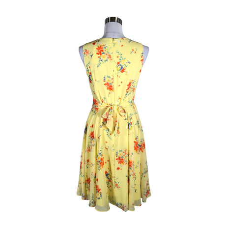 Unisex Esprit - Schiffon dress, size 36 - Yellow (2)