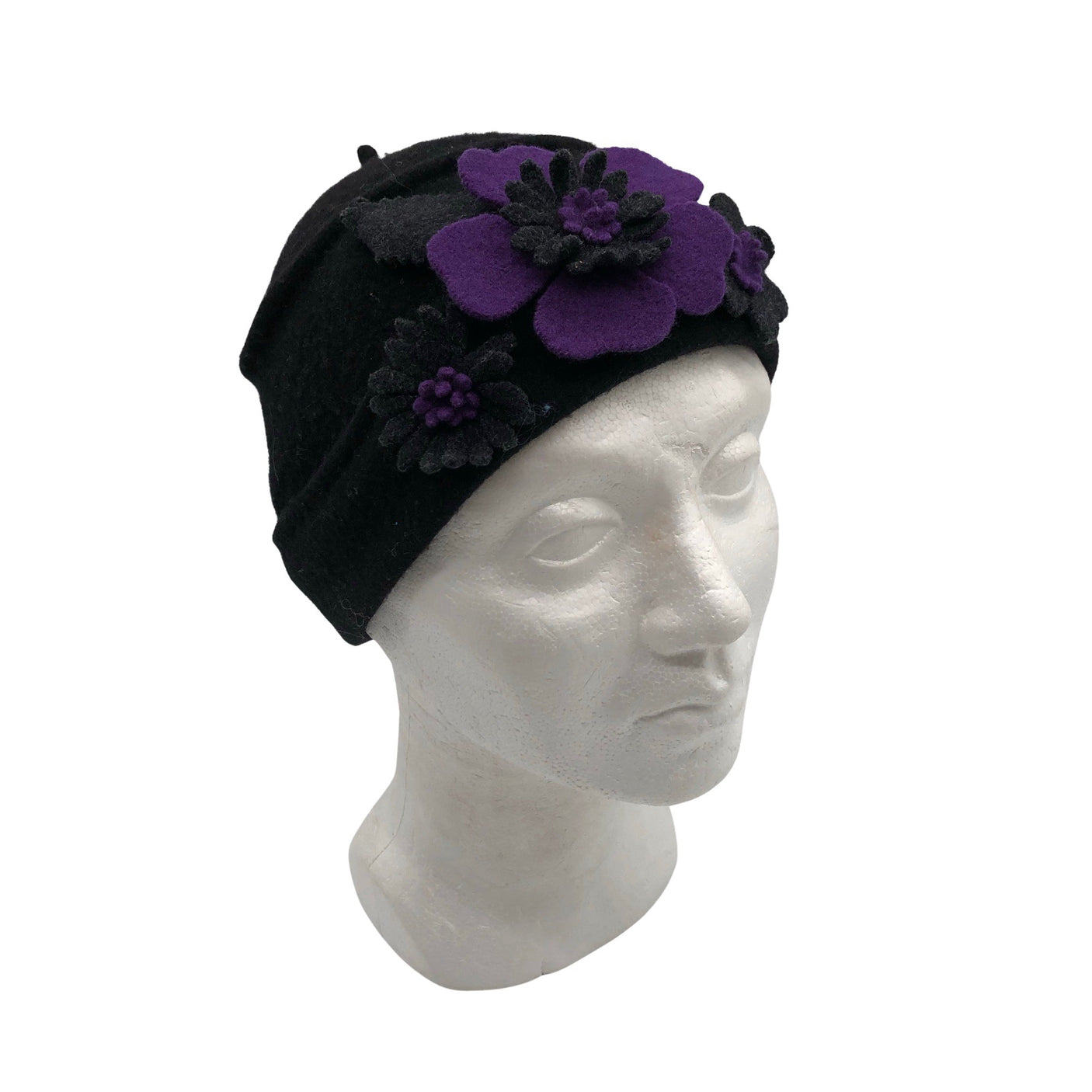 Unisex Handmade - Winter hat, size 56 - 58 cm - Black (1)