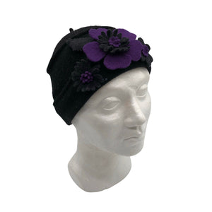 Unisex Handmade - Winter hat, size 56 - 58 cm - Black (1)