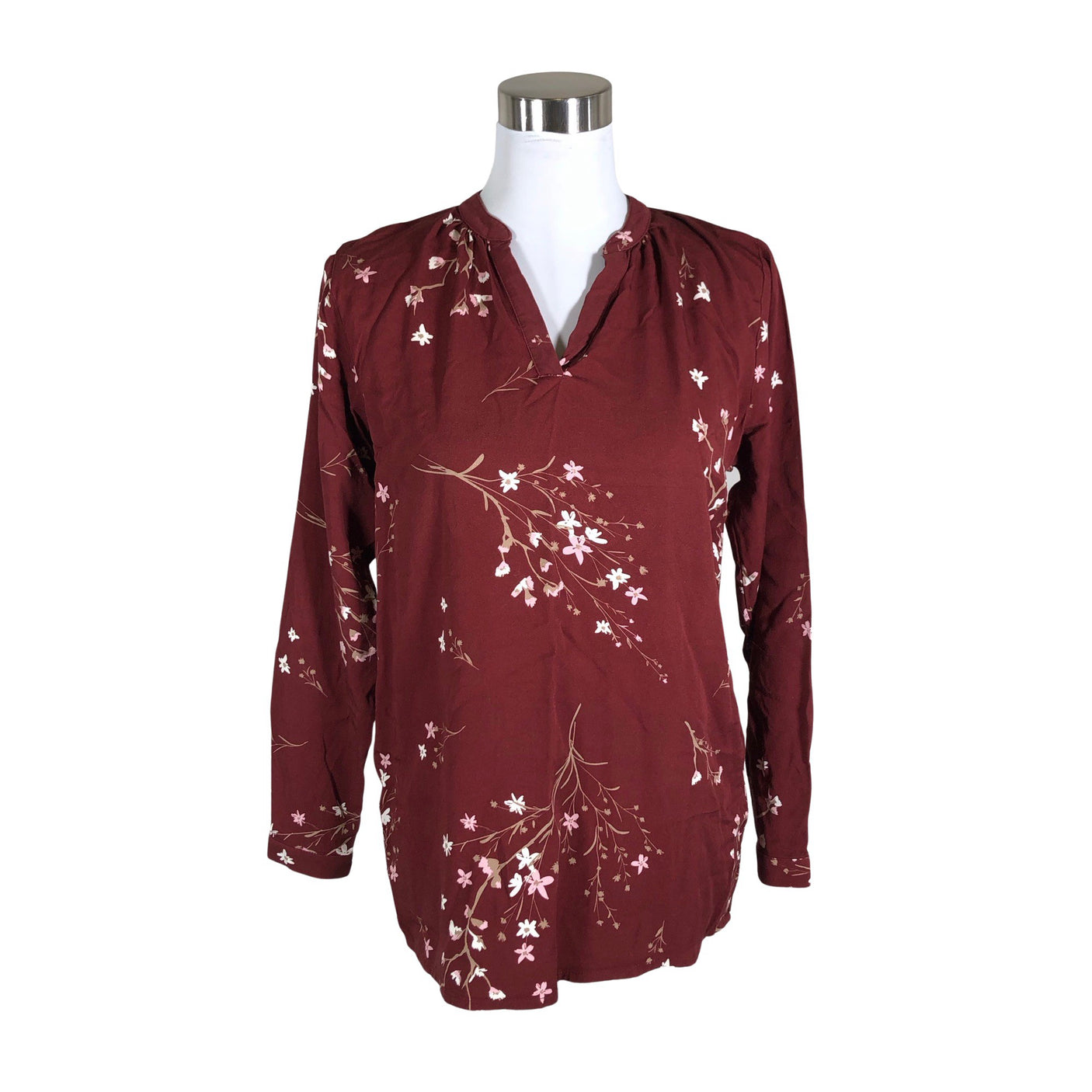 Unisex NOSH - Schiffon tunic, size 34 - Wine red (1)