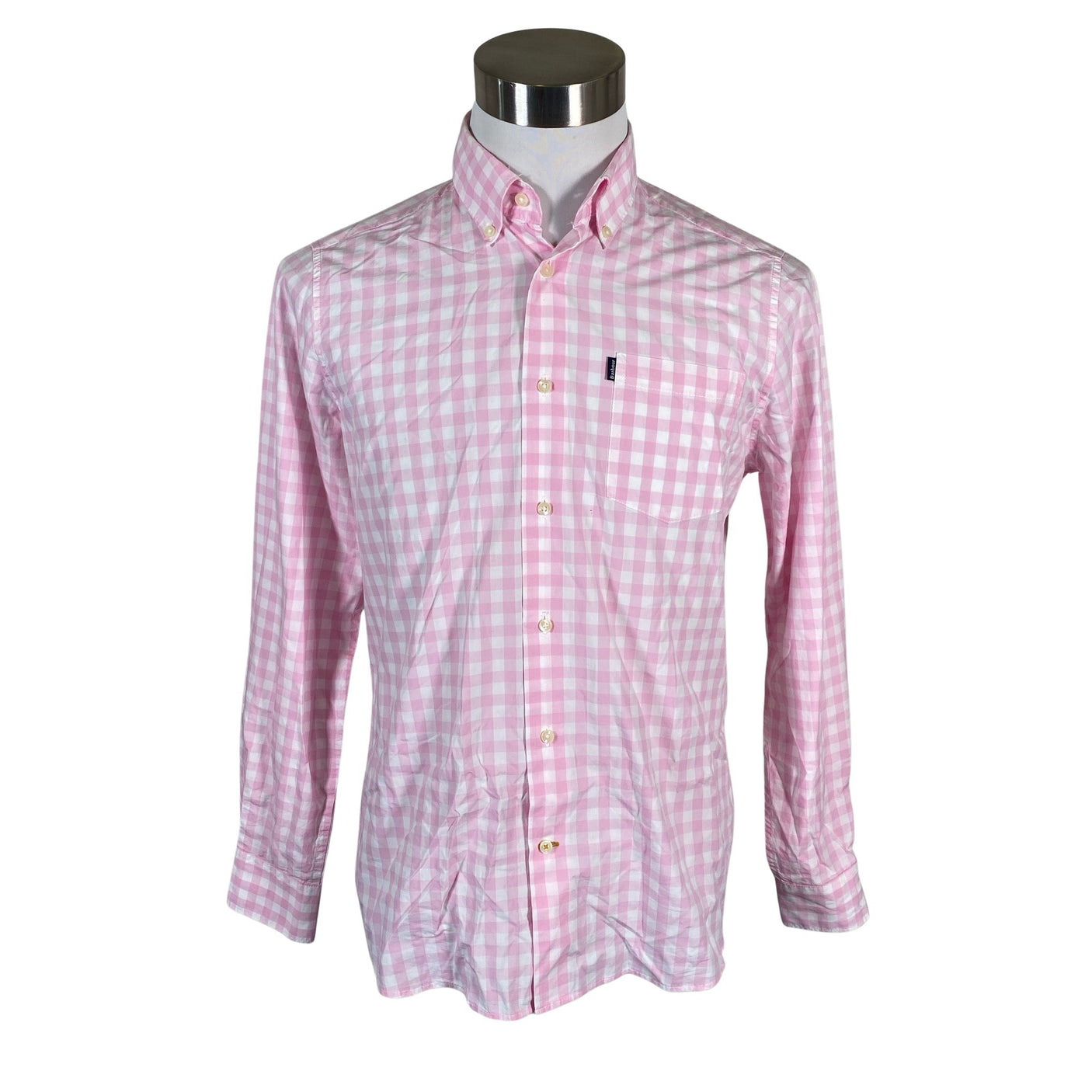Unisex Barbour - Collared shirt, size M - Light pink (1)