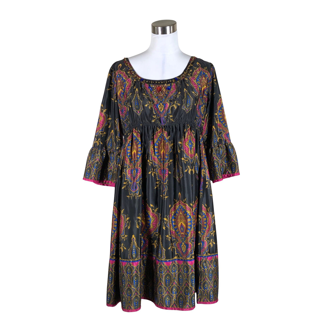 Unisex Wallis - Schiffon dress, size 38 - Black (1)