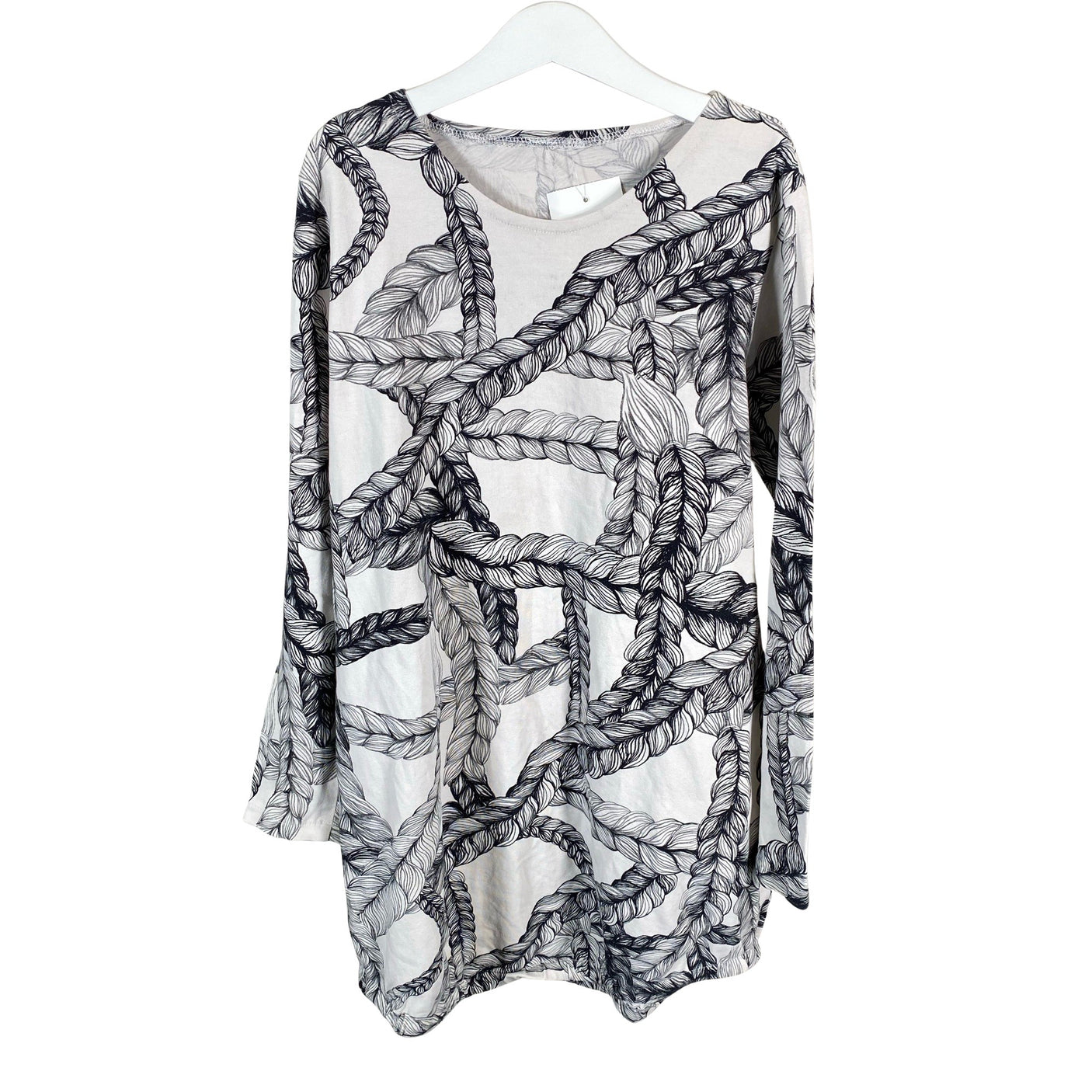 Unisex Handmade - Tricot dress, size 146 - 152 - White (1)