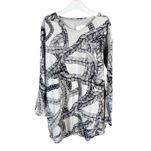 Unisex Handmade - Tricot dress, size 146 - 152 - White (1)
