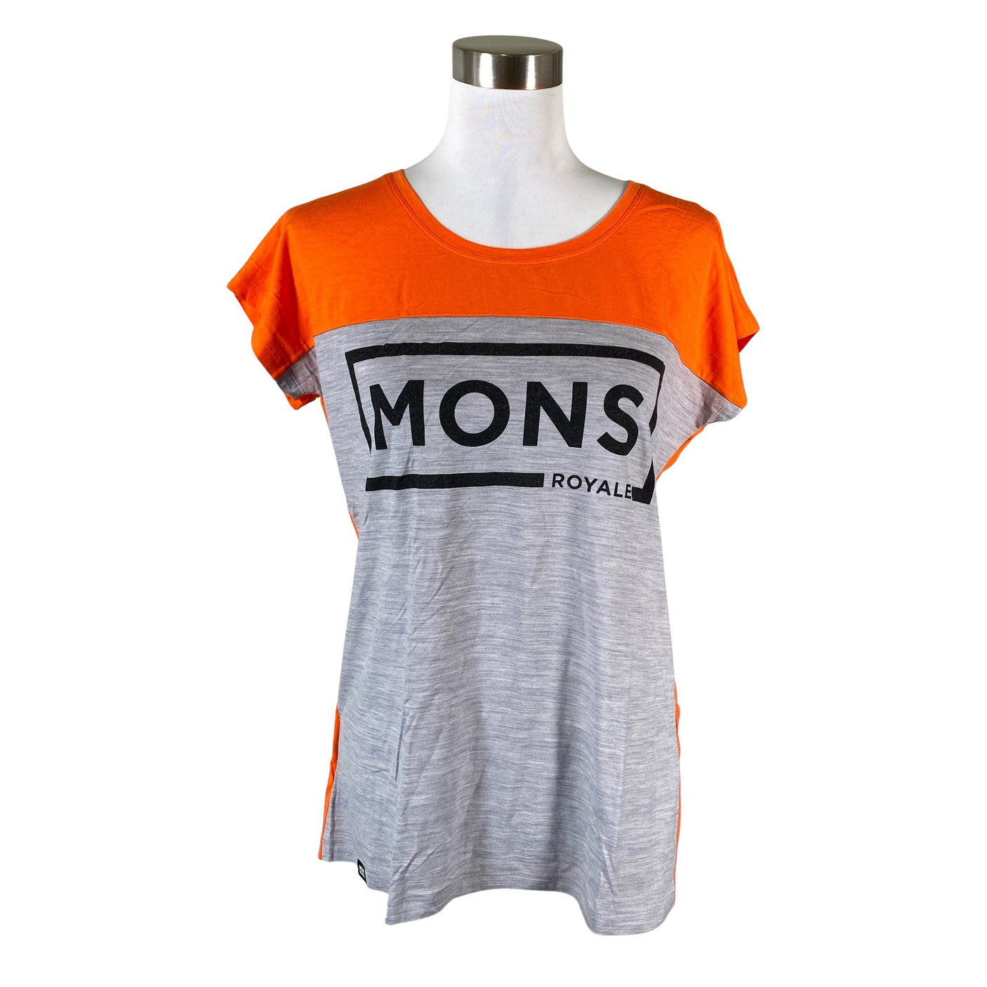 Unisex Mons Royale - Sports shirt, short sleeve, size 40 - Gray (1)