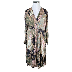Unisex Culture - Schiffon dress, size 42 - Brown (1)