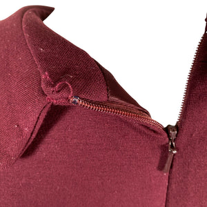 Unisex Laura Ashley - Tricot dress, size 34 - Wine red (2)