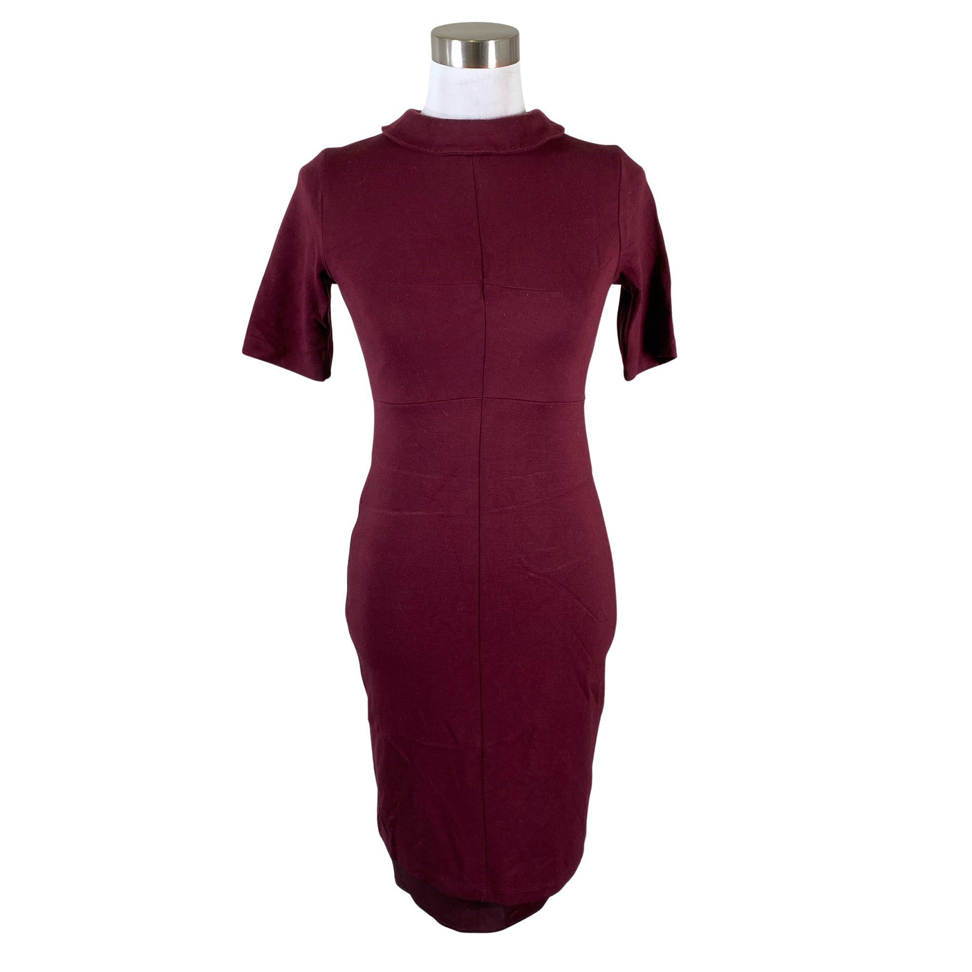 Unisex Laura Ashley - Tricot dress, size 34 - Wine red (1)