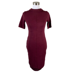 Unisex Laura Ashley - Tricot dress, size 34 - Wine red (1)