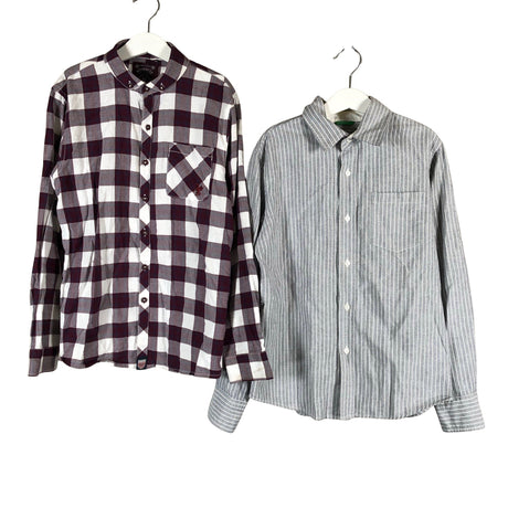 Unisex Next - Collared shirt, size 140 - 146 - Wine red ()