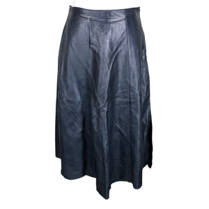 Unisex Handmade - Leather skirt, size 38 - Blue (1)