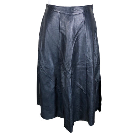 Unisex Handmade - Leather skirt, size 38 - Blue ()
