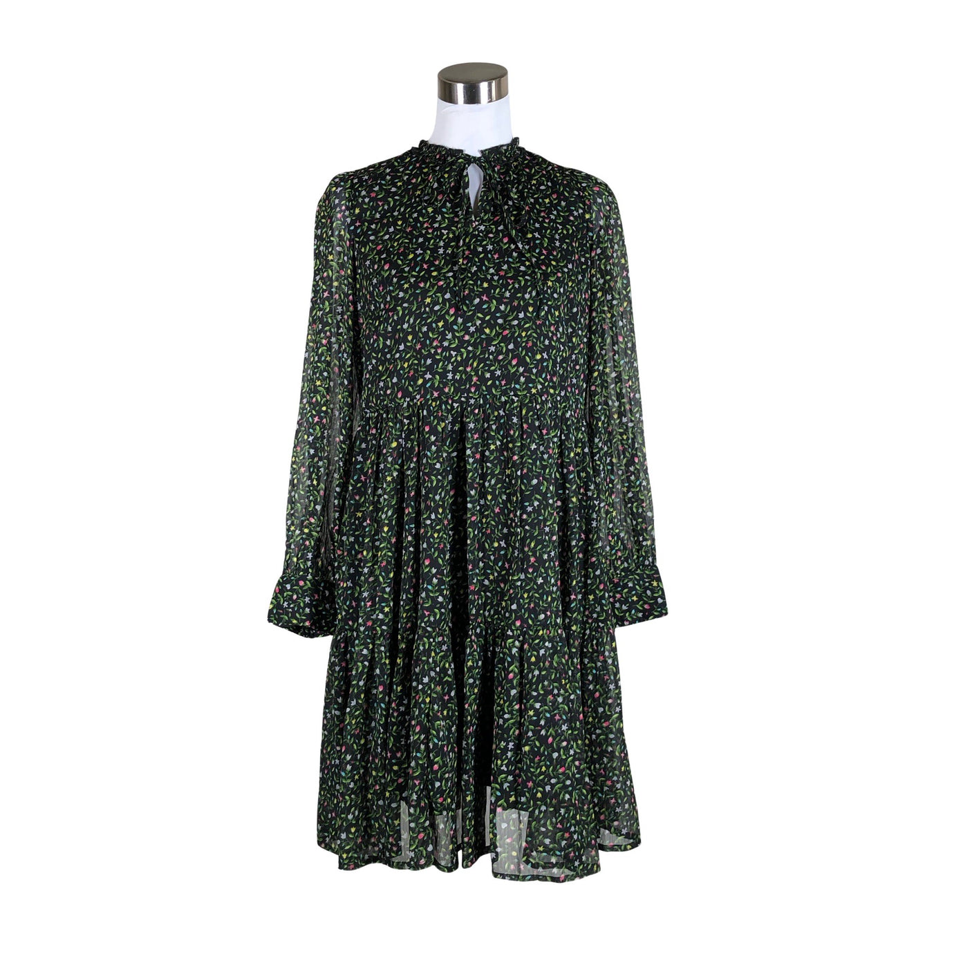 Unisex Y.A.S - Schiffon dress, size 36 - Black (1)