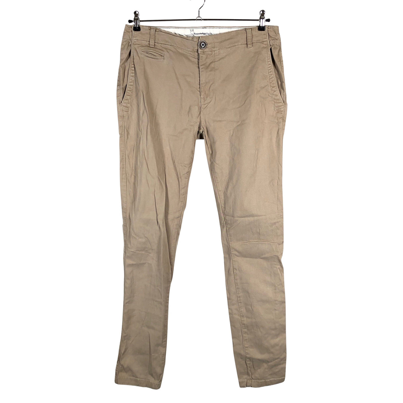 Unisex Knowledge Cotton Apparel - Chinos, size W34 - Beige (1)