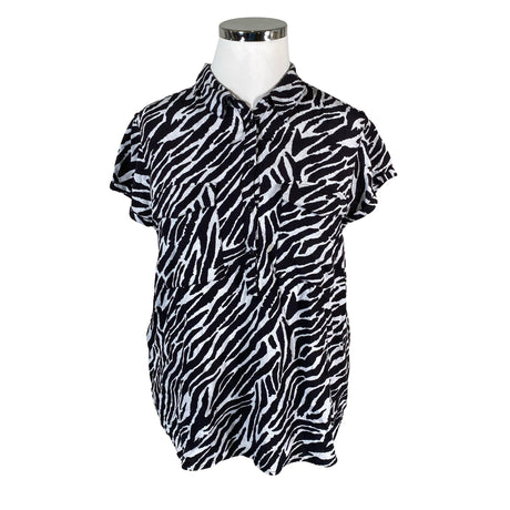 Unisex Comma - Short-sleeved blouse, size 44 - Black ()