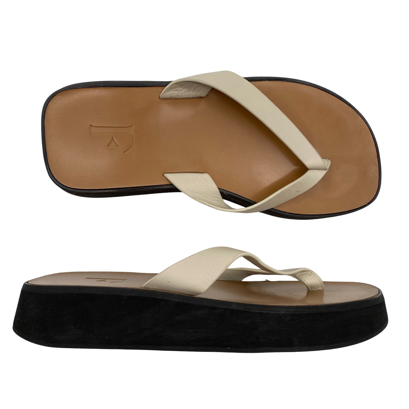 Unisex Flattered - Sandals, size 38 - Brown (1)