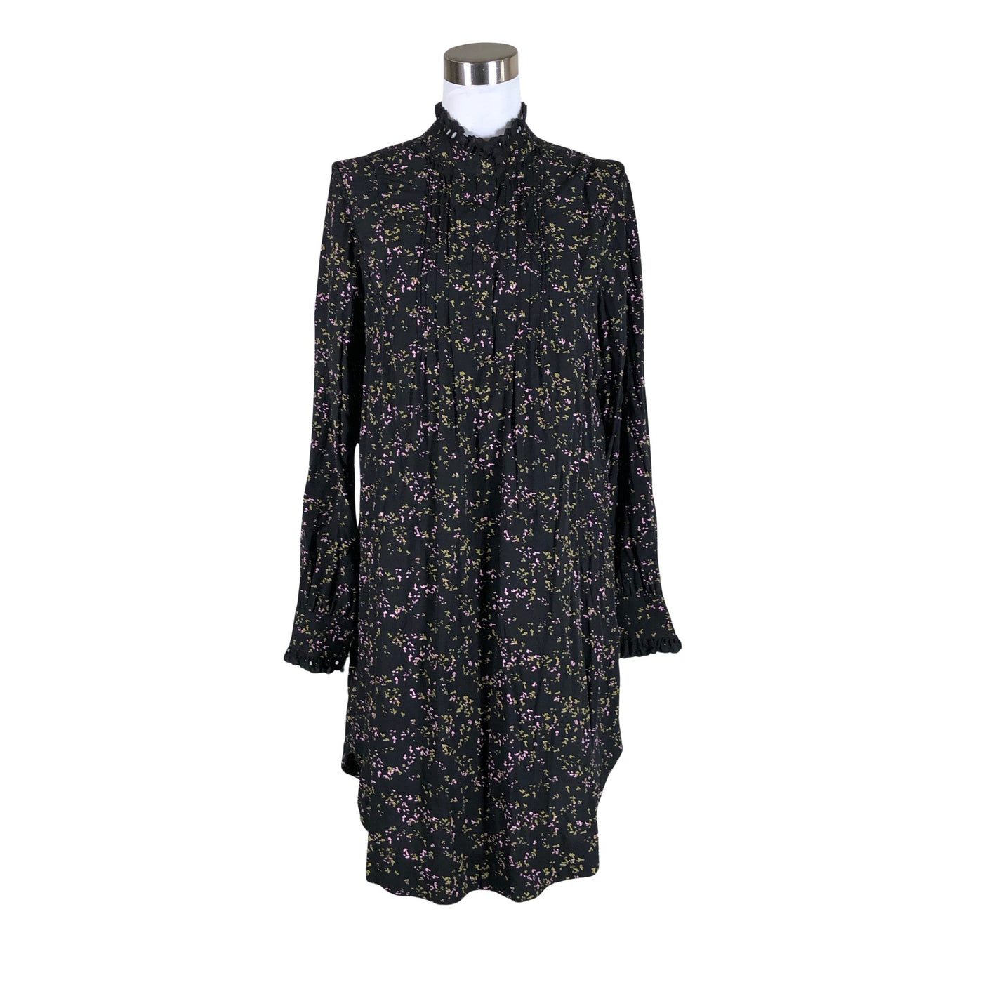 Unisex Rue de Femme - Schiffon dress, size 38 - Black (1)