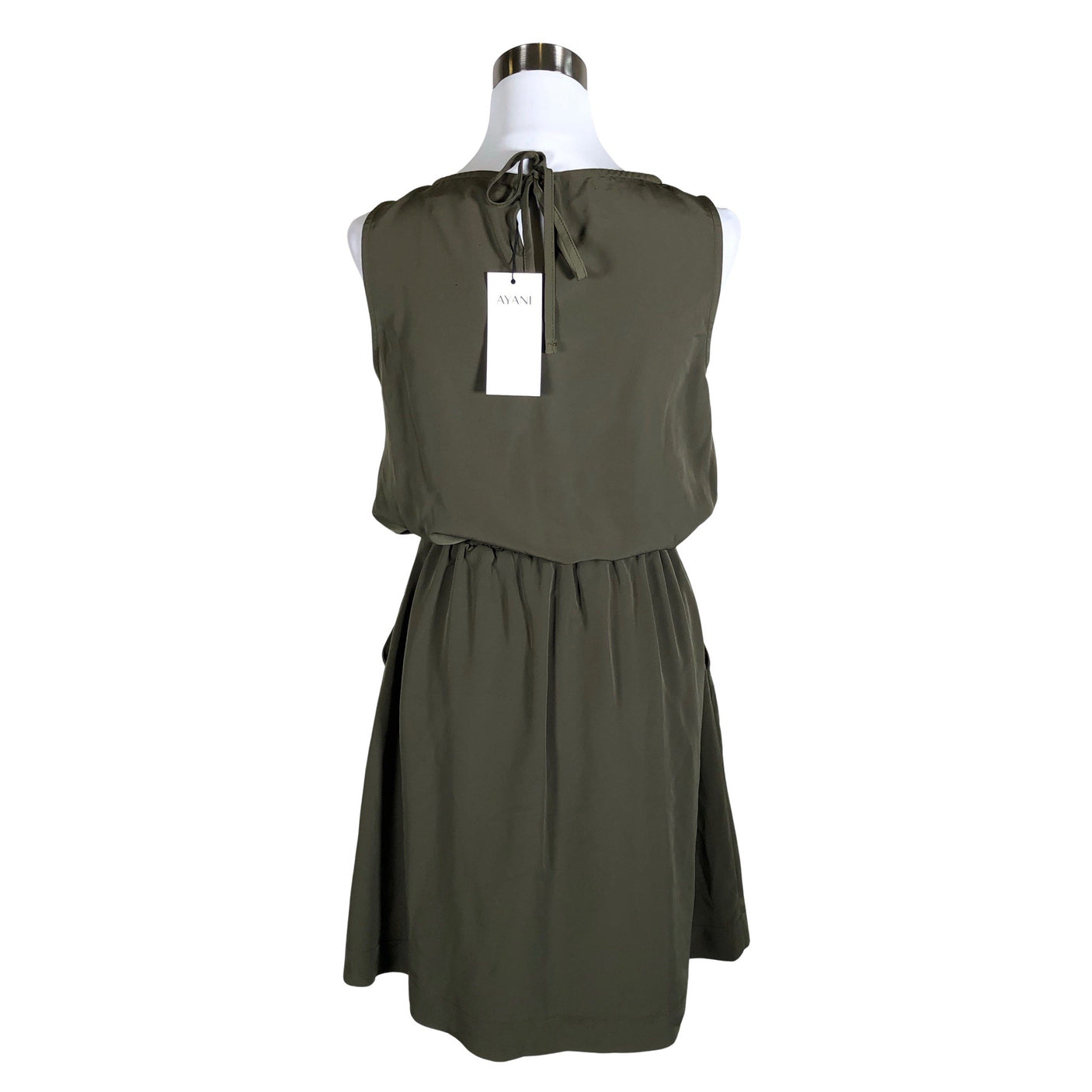 Unisex Ayani - Schiffon dress, size 38 - Green (2)