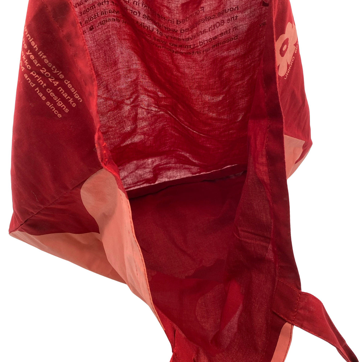 Unisex Marimekko - Shopping bag, size Maxi - Red (2)