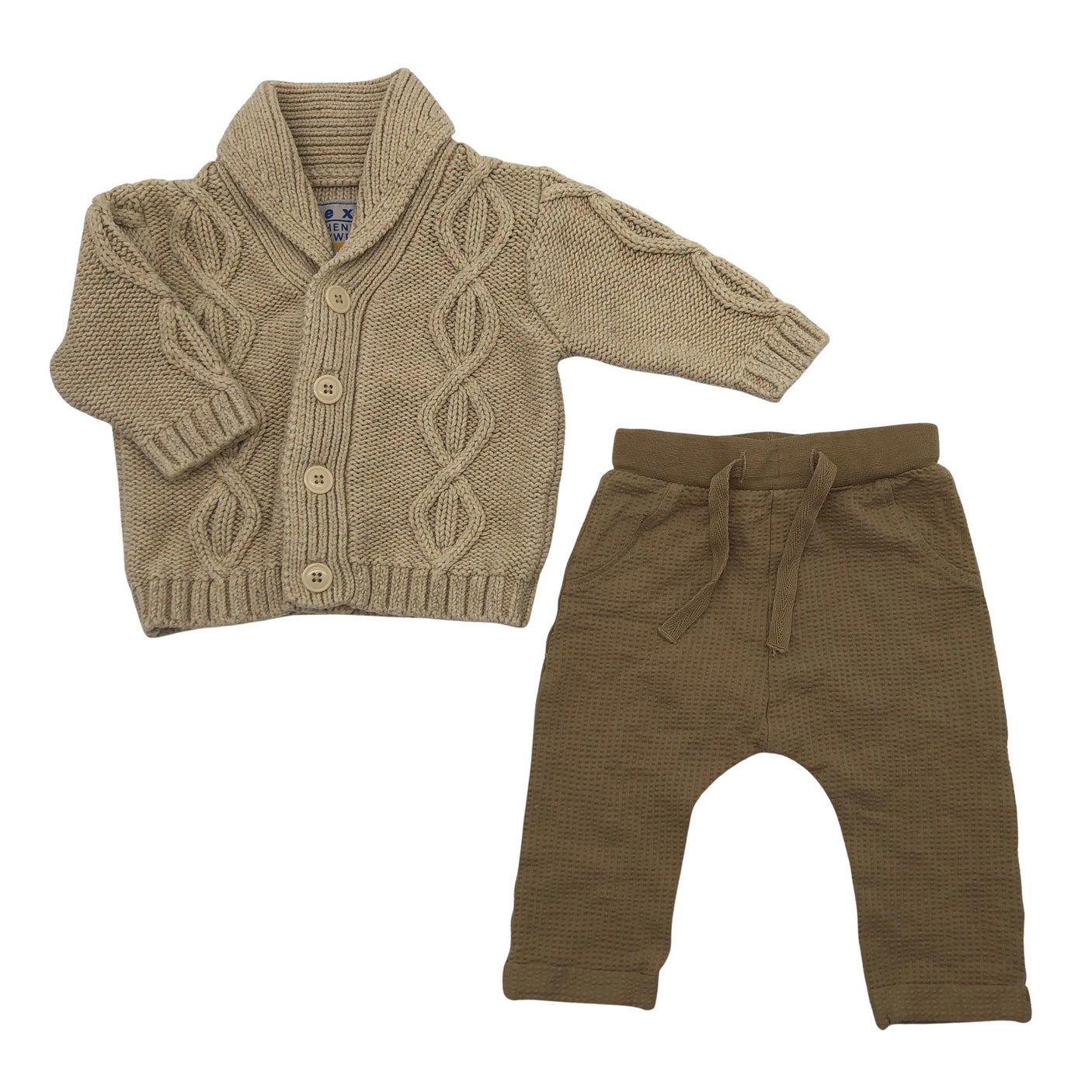 Unisex Next - Cardigan, size 56 - 62 - Brown (1)