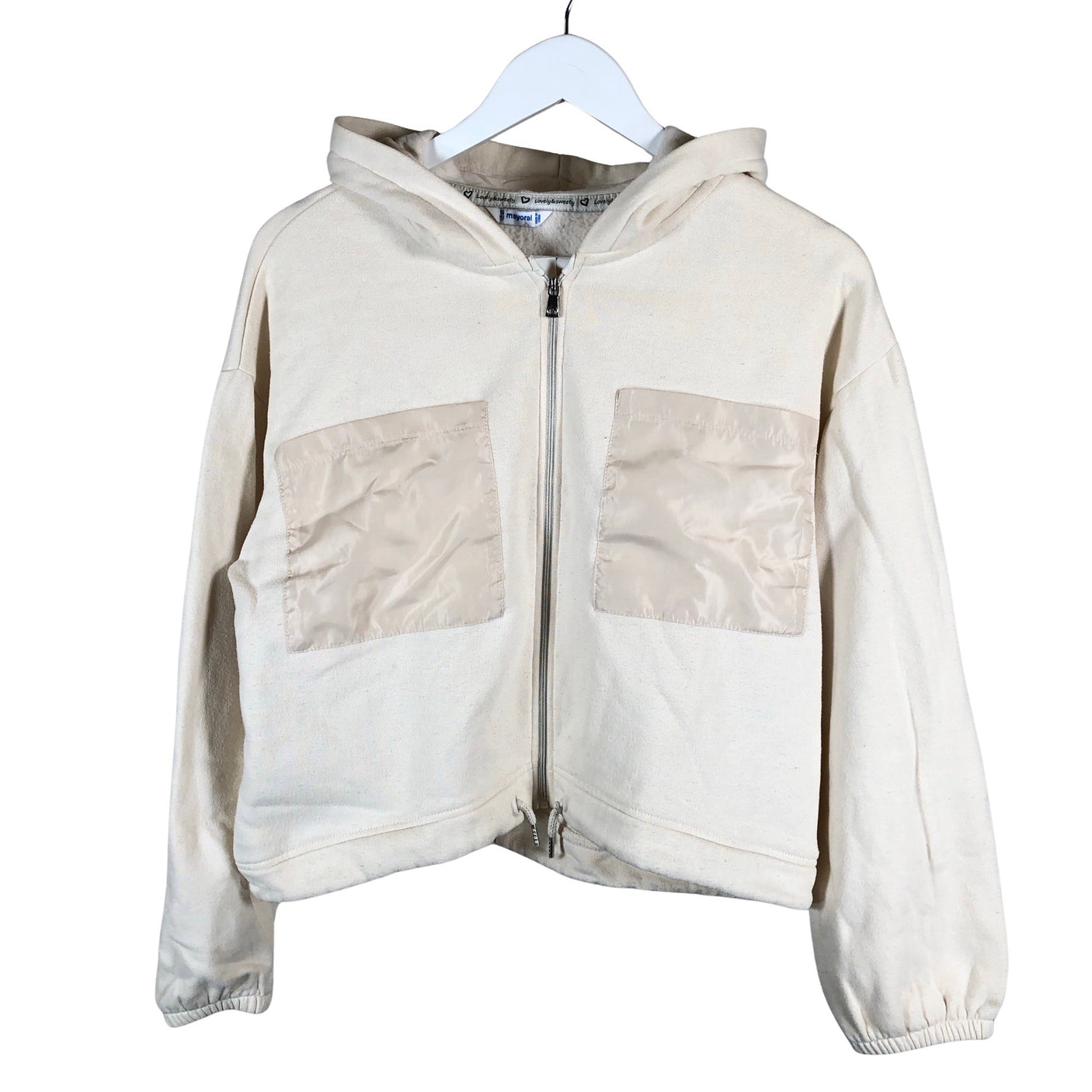 Unisex Mayoral - Hoodie, size 158 - 164 - Beige (1)