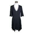 Unisex Tommy Hilfiger - Schiffon dress, size 38 - Black ()