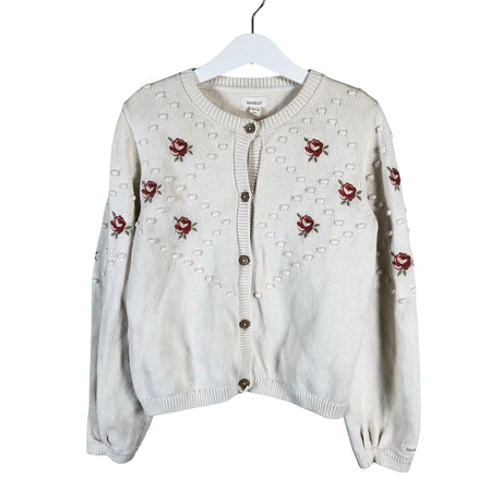 Unisex Newbie - Cardigan, size 122 - 128 - Natural white ()