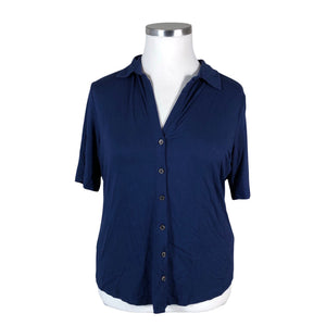 Unisex Marc O'Polo - Tricot shirt, size 42 - Blue (1)