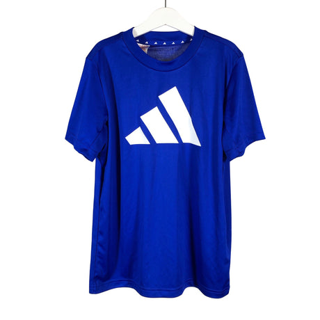 Unisex Adidas - Sports shirt, short sleeve, size 146 - 152 - Blue ()