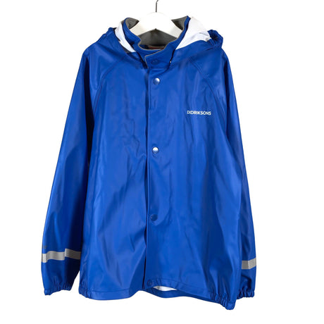 Unisex Didriksons - Rain jacket, size 134 - 140 - Blue ()