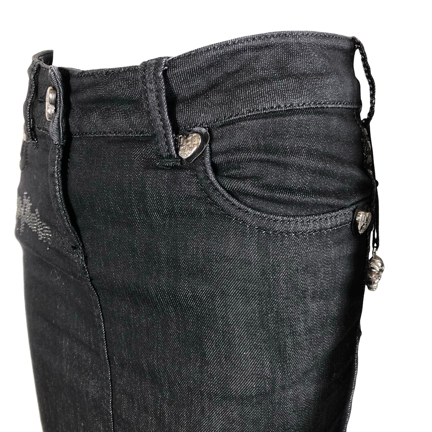 Unisex Philipp Plein - Denim skirt, size W26 - Black (3)