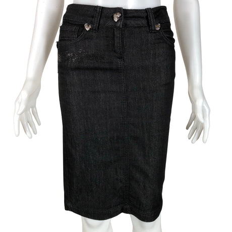 Unisex Philipp Plein - Denim skirt, size W26 - Black ()