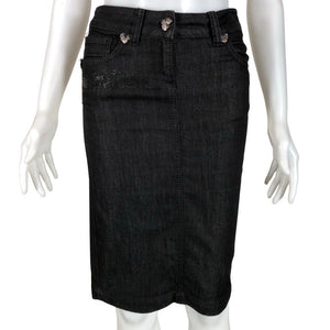 Unisex Philipp Plein - Denim skirt, size W26 - Black (1)