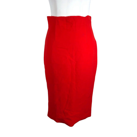 Unisex Versace - Pencil skirt, size 36 - Red ()