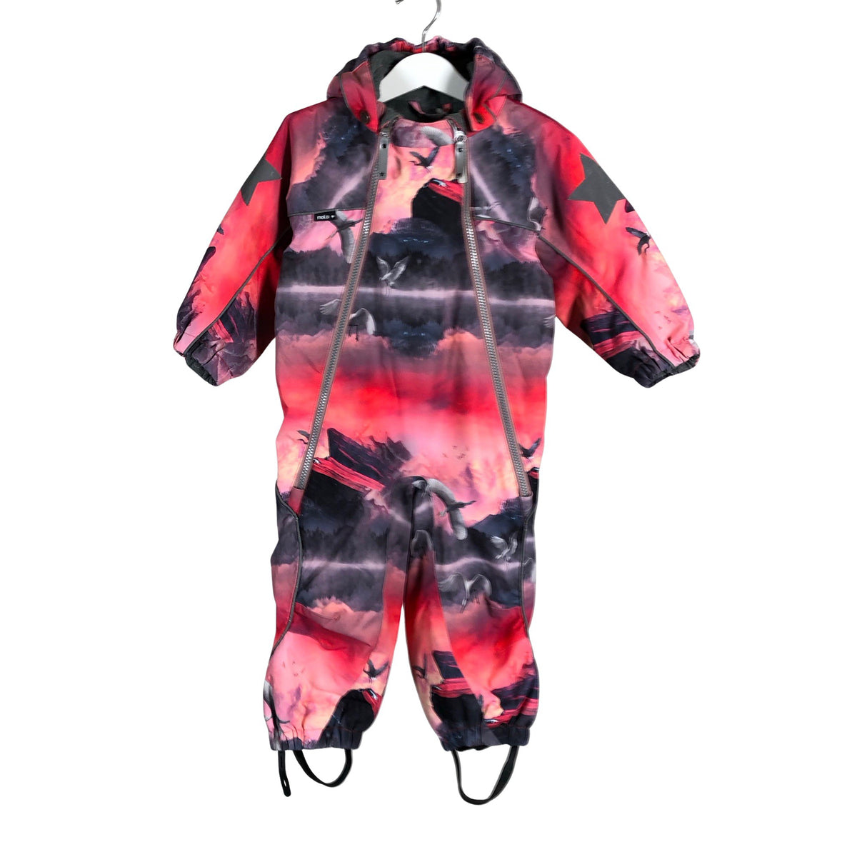 Unisex Molo Kids - Winter overall, size 80 - 86 - Red (2)