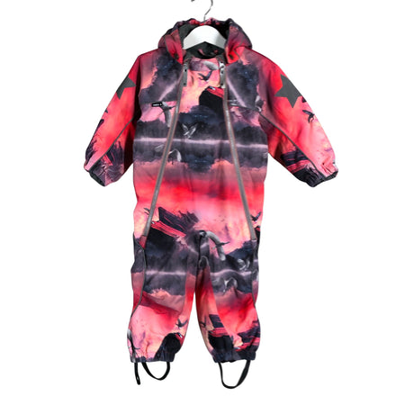 Unisex Molo Kids - Winter overall, size 80 - 86 - Red (2)