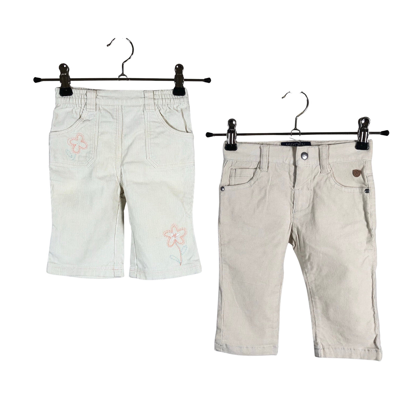 Unisex Mayoral - Velvet pants, size 62 - 68 - Beige (1)