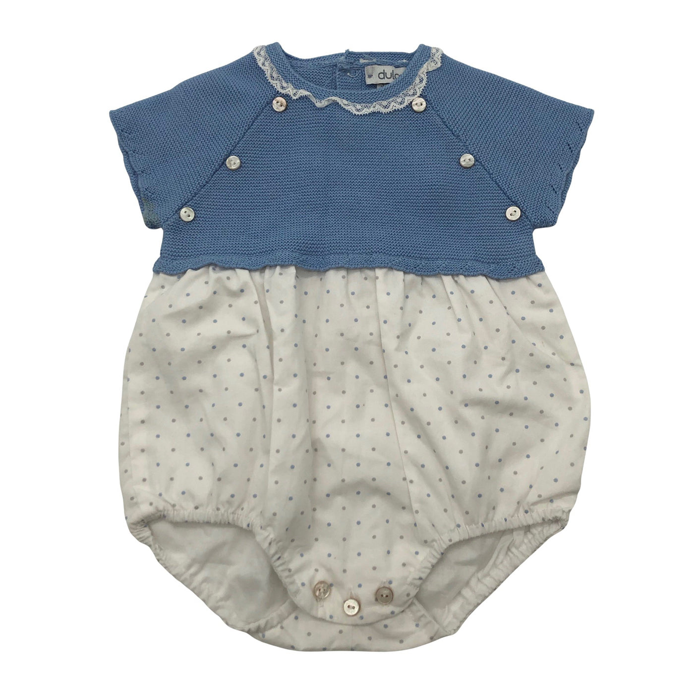 Unisex Dulces - Short overalls, size 62 - 68 - Light blue (1)