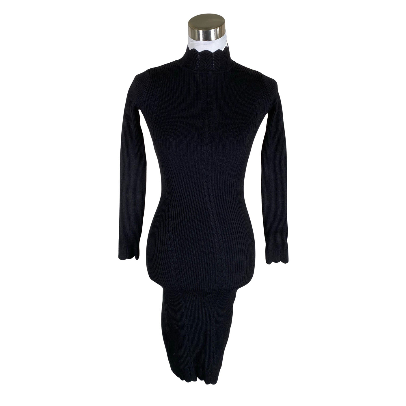 Unisex Fashion Union - Knit dress, size 32 - Black (1)
