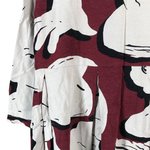 Unisex Papu - Tricot dress, size 122 - 128 - Wine red (2)