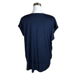 Unisex Holly & Whyte by Lindex - Short-sleeved blouse, size 40 - Blue (2)