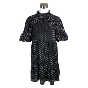 Unisex Sézane - Schiffon dress, size 36 - Black (1)