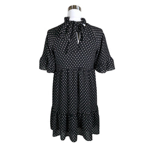 Unisex Sézane - Schiffon dress, size 36 - Black (2)